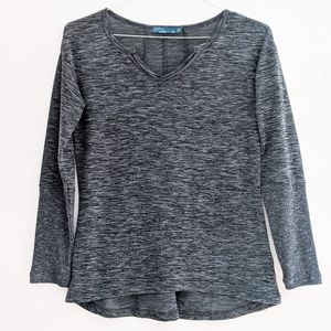 Prana Heathered Charcoal Sweater Long Sleeve XS